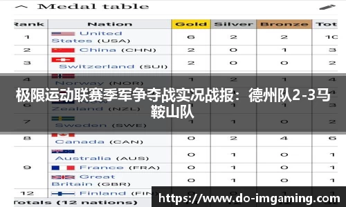 极限运动联赛季军争夺战实况战报：德州队2-3马鞍山队